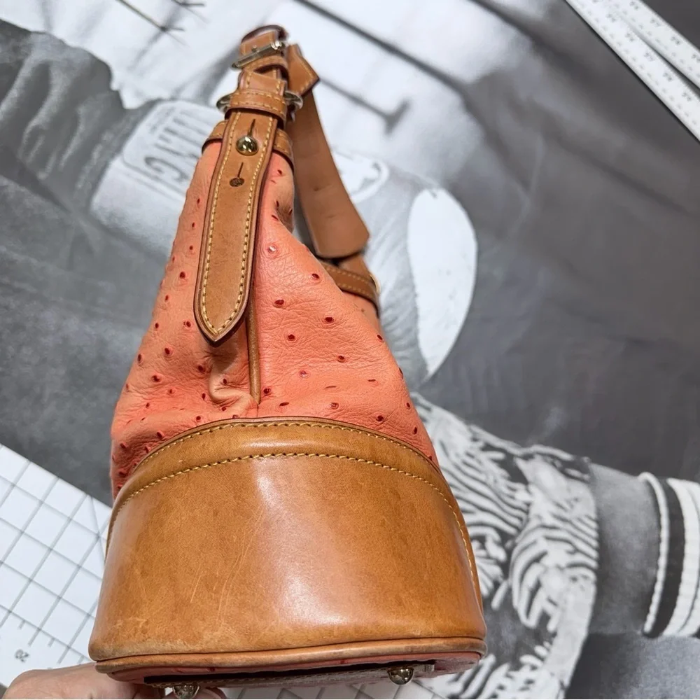 Dooney & Bourke Ostrich Quill Embossed Hobo Bag